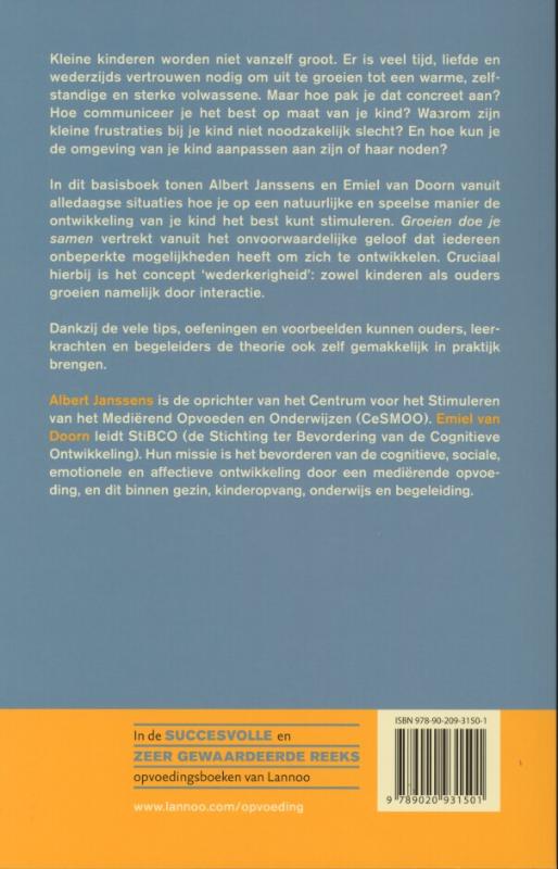 Achterkant van Groeien doe je samen