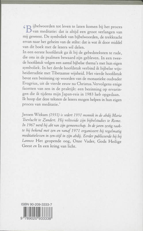 Achterkant van De stilte van het woord