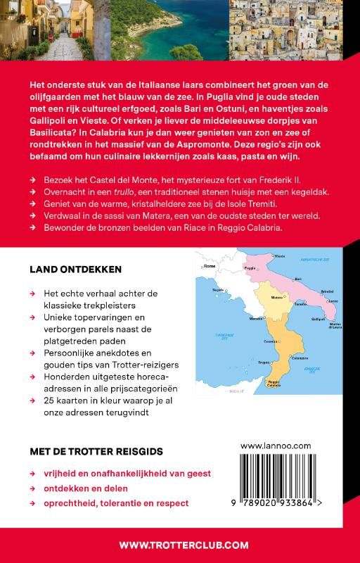 Achterkant van Puglia / Basilicata / Calabria