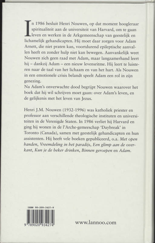 Achterkant van Adam