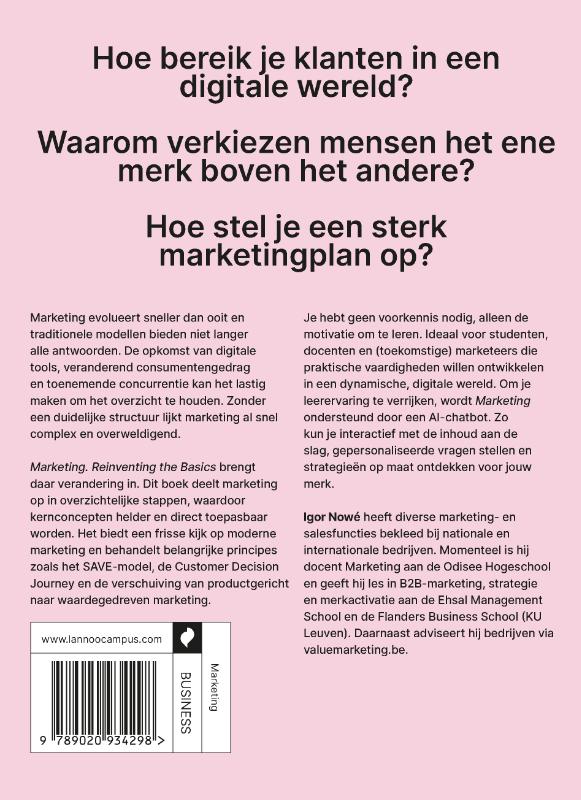 Achterkant van Marketing