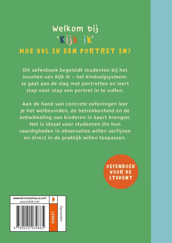 Achterkant van Oefenboek
