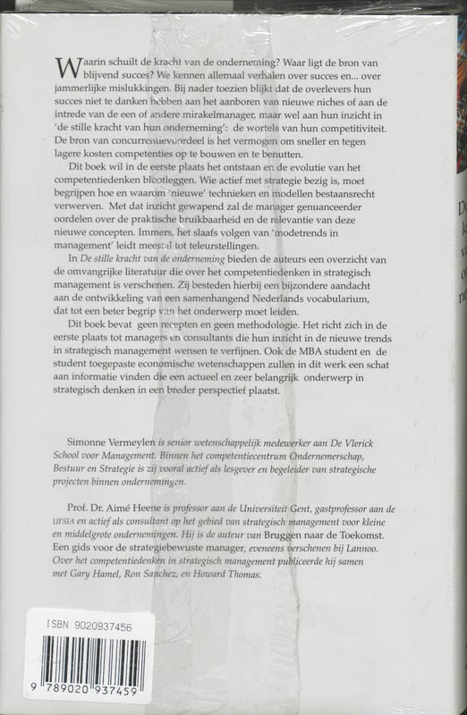 Achterkant van De stille kracht van de onderneming