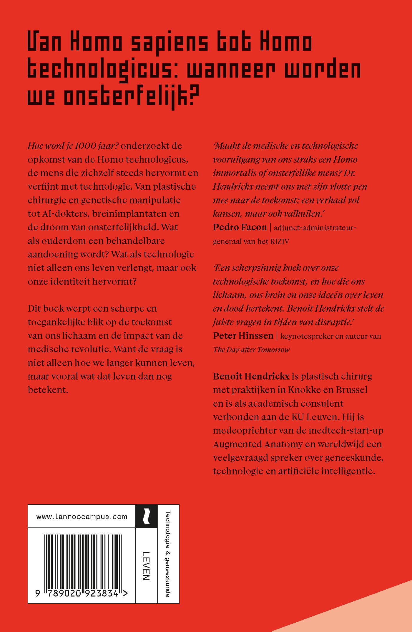 Achterkant van Hoe word je 1000 jaar?