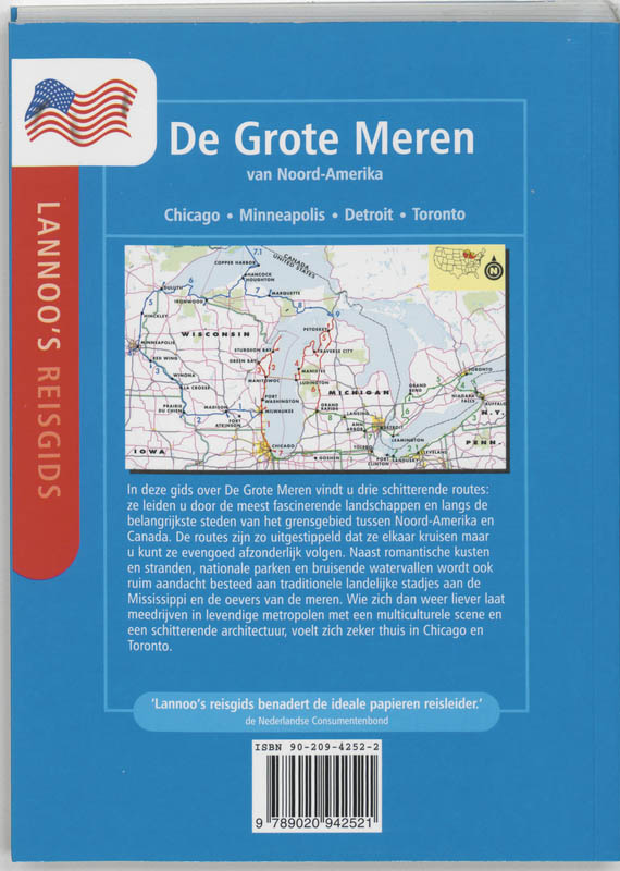Achterkant van De Grote Meren van Noord-Amerika