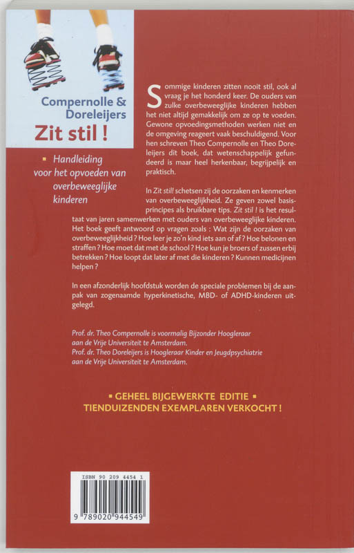 Achterkant van Zit stil!