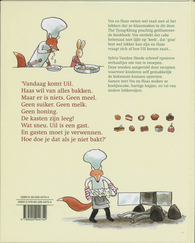 Achterkant van Het kookboek van Vos en Haas