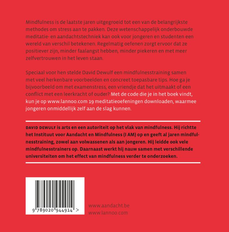 Achterkant van Mindfulness voor jongeren