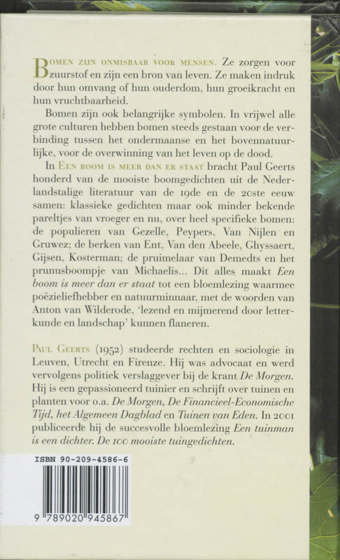 Achterkant van Een boom is meer dan er staat