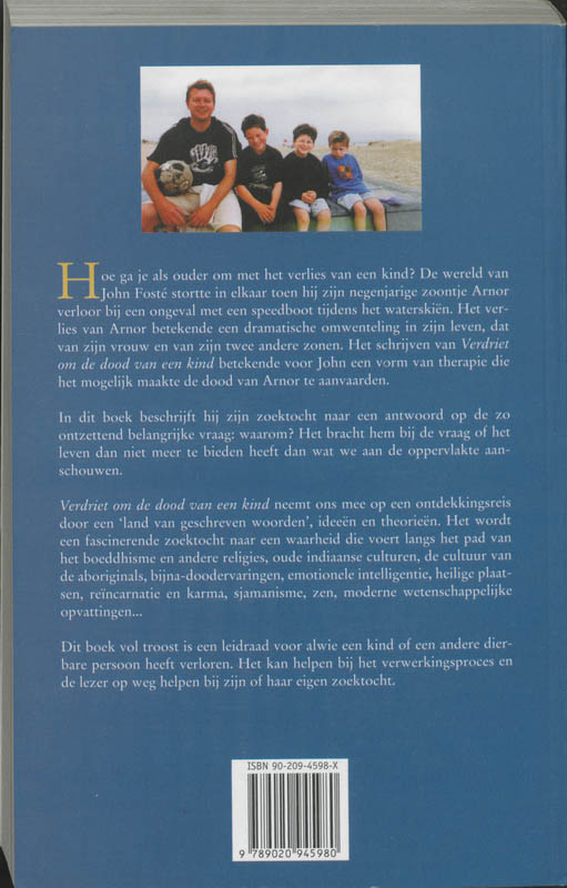 Achterkant van Verdriet om de dood van een kind