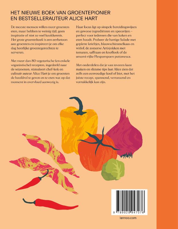 Achterkant van Het grote groenteboek