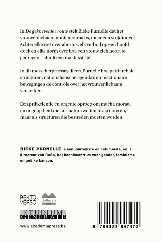 Achterkant van De geknevelde vrouw