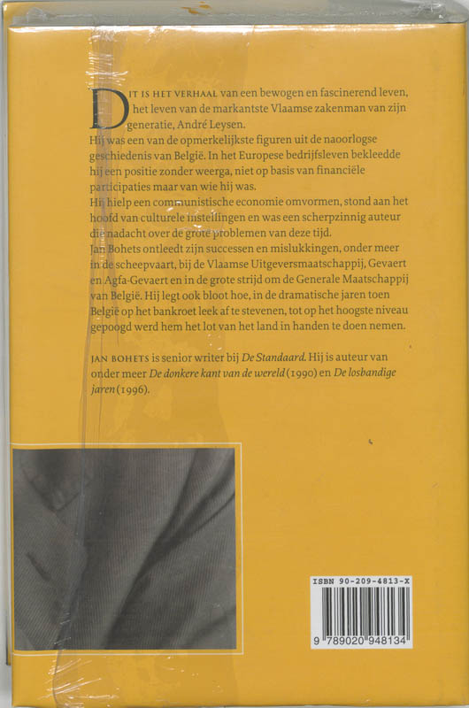 Achterkant van Andre Leysen, biografie
