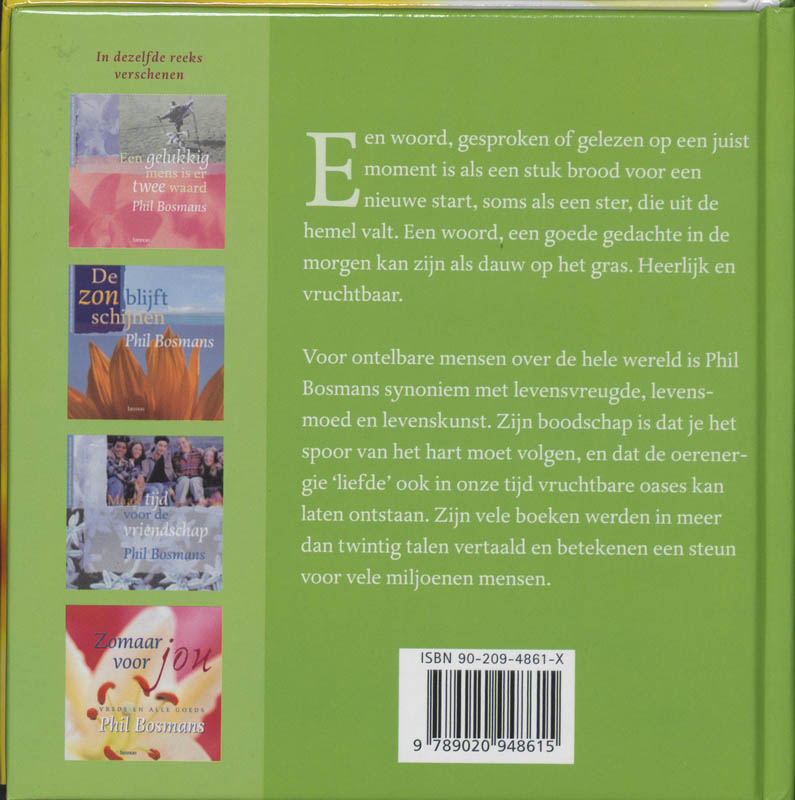 Achterkant van Je leeft maar een dag vandaag