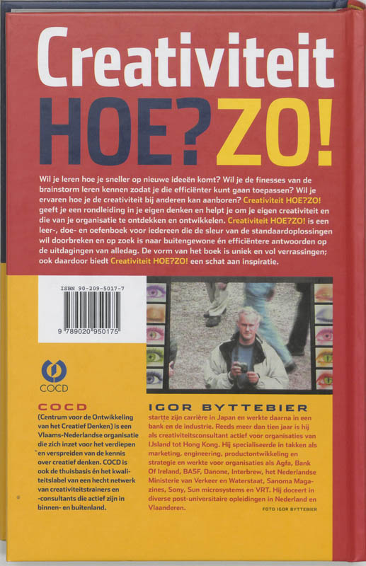 Achterkant van Creativiteit Hoe? Zo!