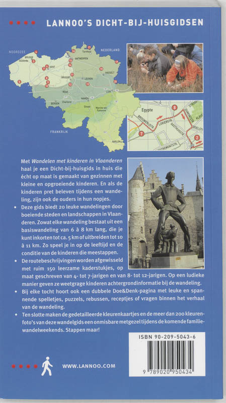 Achterkant van Wandelen met kinderen in Vlaanderen