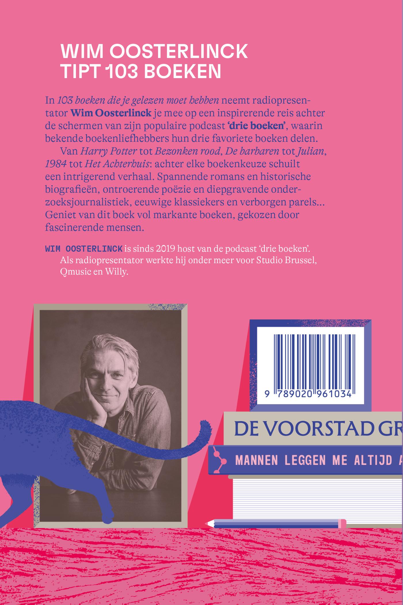 Achterkant van 103 boeken die je gelezen moet hebben
