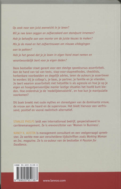 Achterkant van De assertieve vrouw