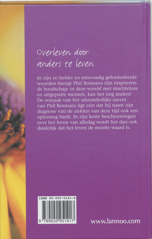 Achterkant van Ja! Alleen de optimisten zullen overleven