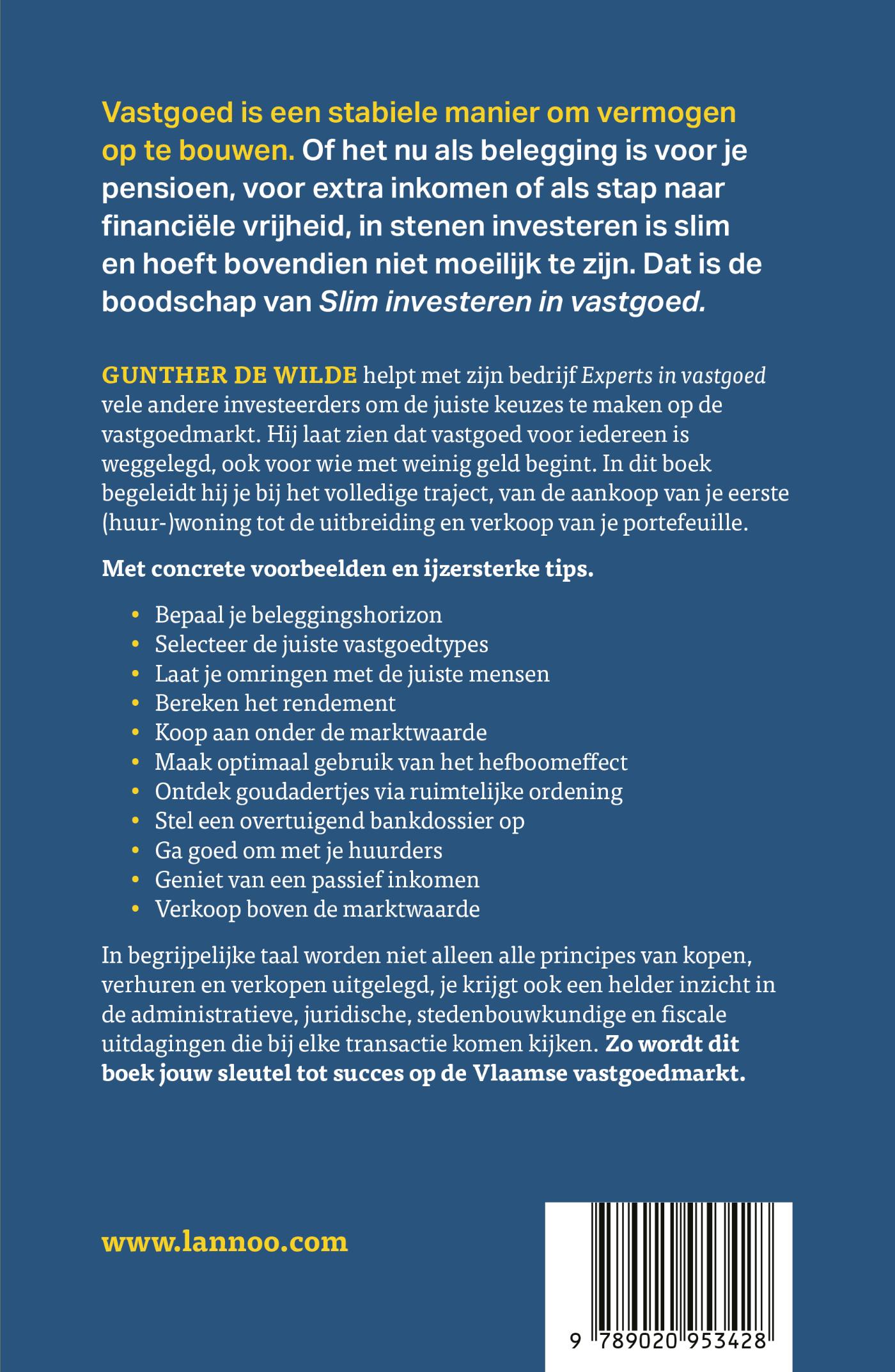 Achterkant van Slim investeren in vastgoed