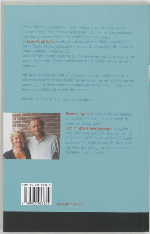 Achterkant van Ondanks de liefde