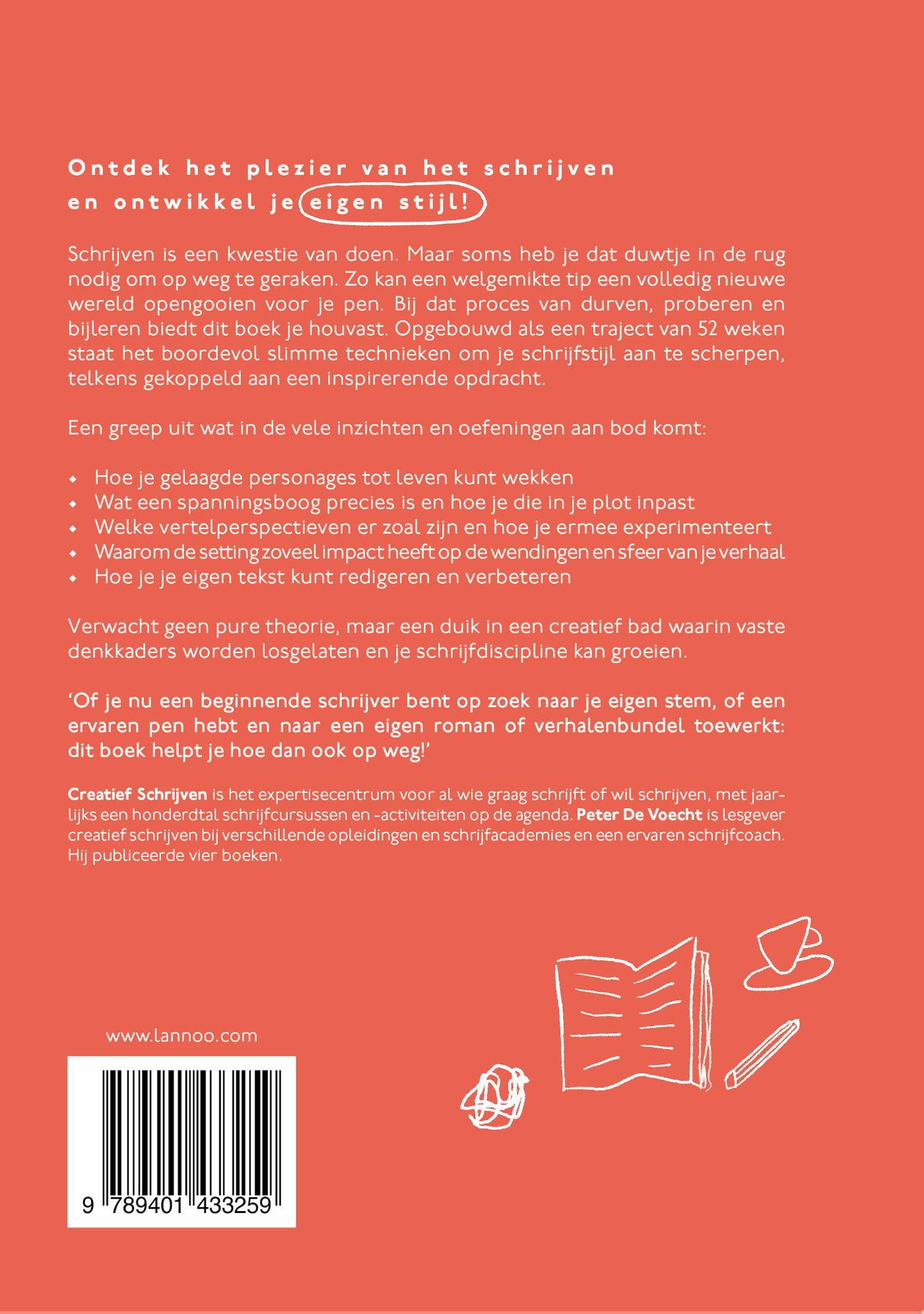 Achterkant van Creatief schrijven