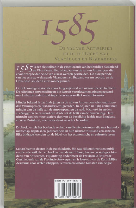 Achterkant van 1585 De val van Antwerpen