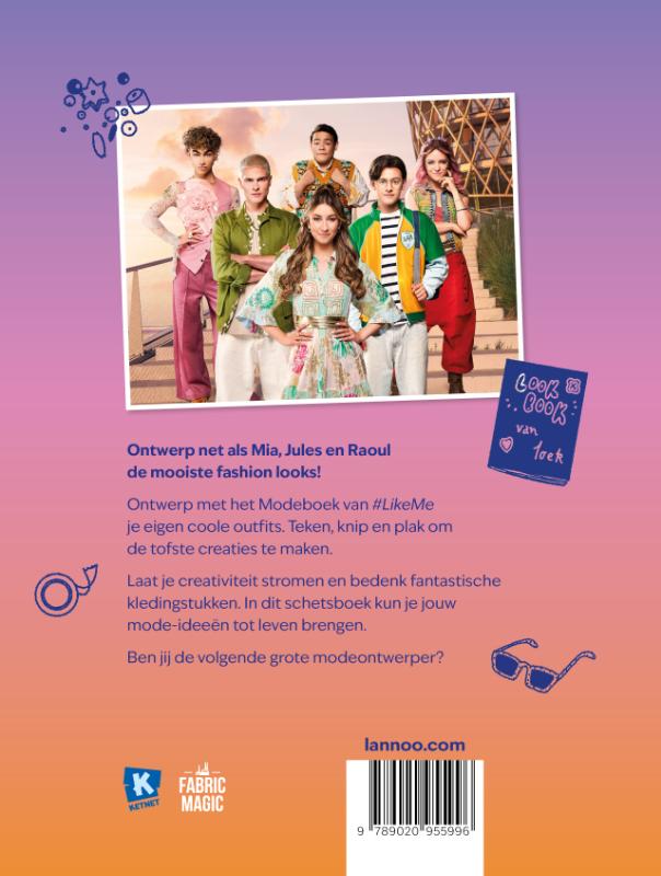 Achterkant van #LikeMe - Modeboek