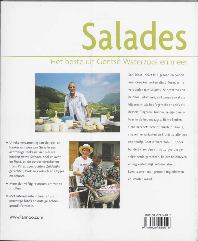 Achterkant van Salades