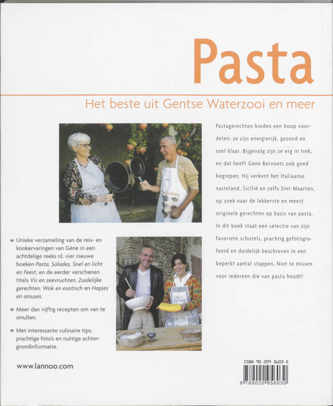 Achterkant van Pasta