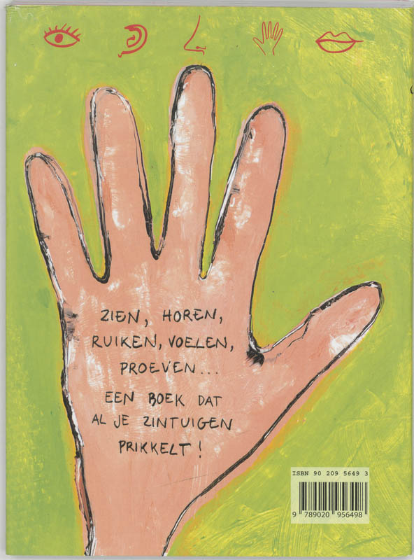 Achterkant van De vijf zintuigen