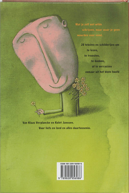 Achterkant van Uit het blote hoofd