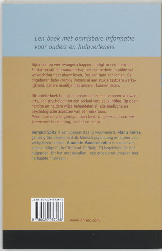 Achterkant van Omgaan met een miskraam