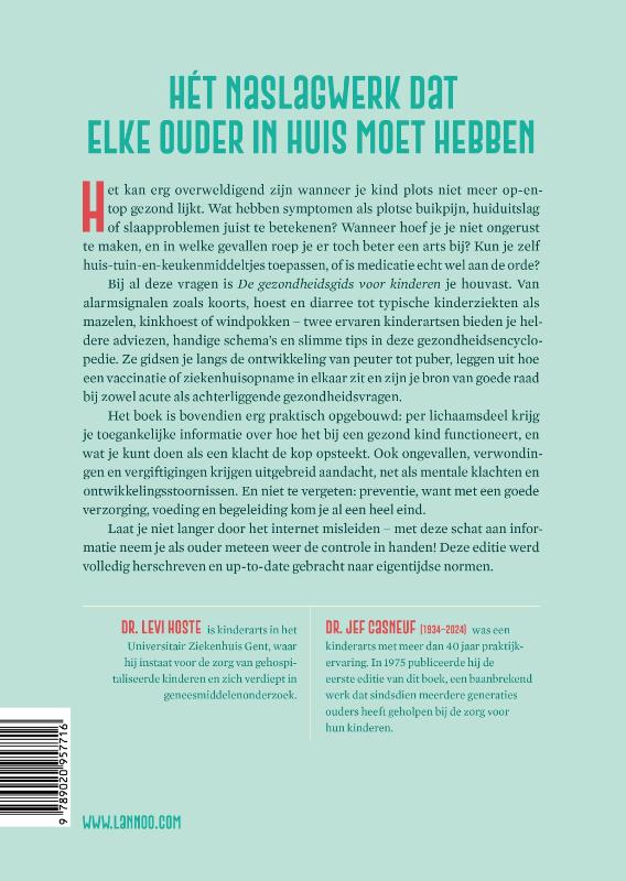 Achterkant van De gezondheidsgids voor kinderen