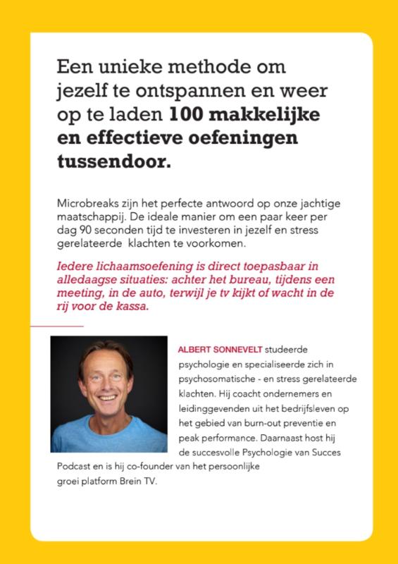 Achterkant van 100 Microbreaks