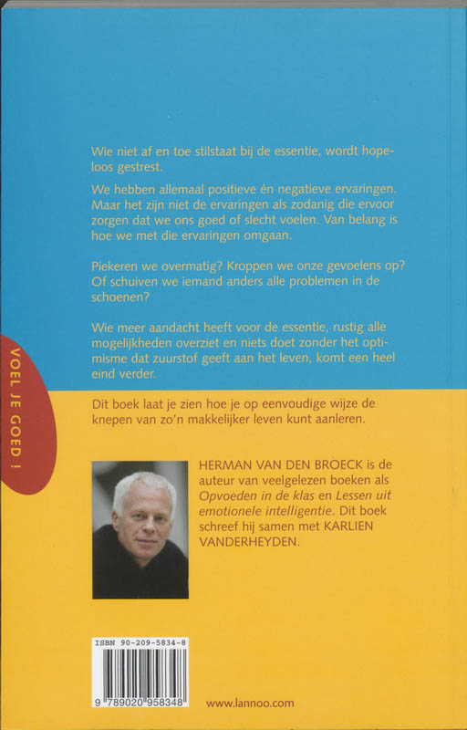 Achterkant van Stapstenen naar het geluk