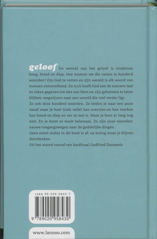 Achterkant van Geloof