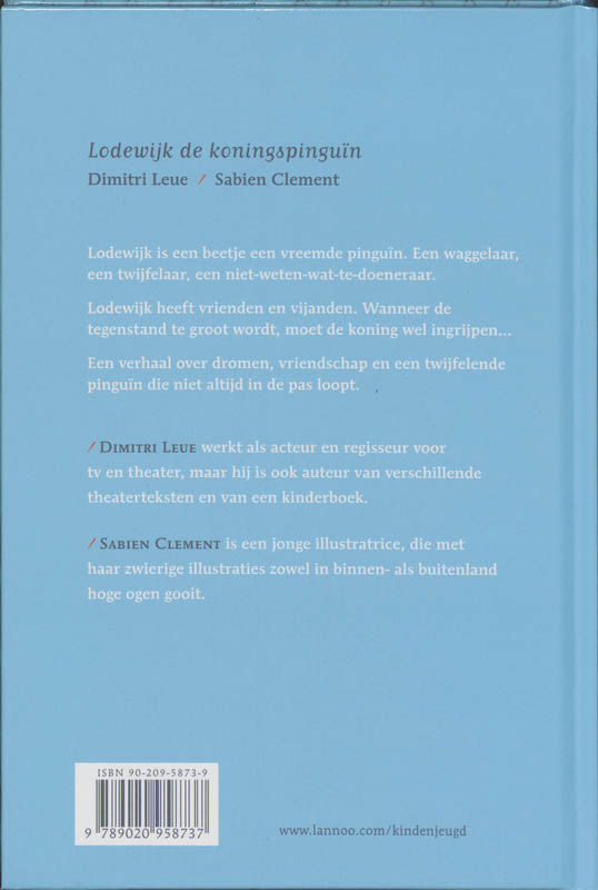 Achterkant van Lodewijk de koningspinguïn