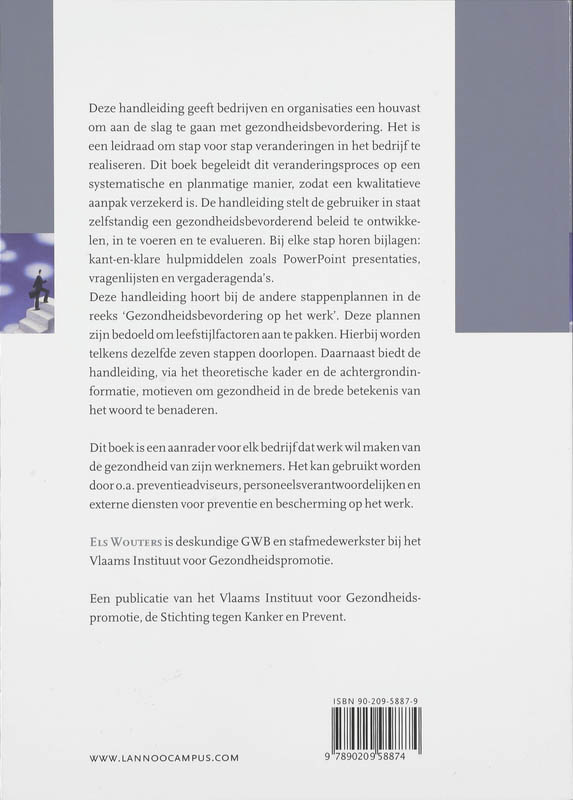 Achterkant van Gezondheidsbevordering op het werk