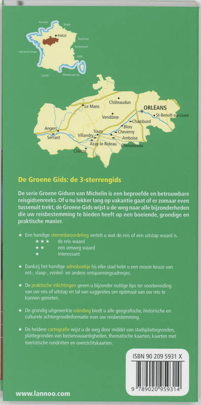 Achterkant van Kastelen van de Loire
