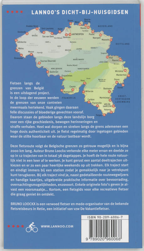 Achterkant van Fietsen langs de grenzen van België