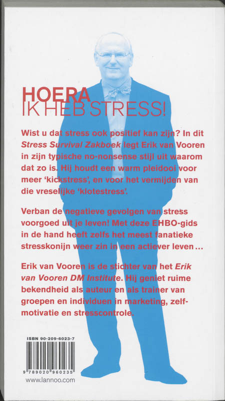 Achterkant van Stress Survival Zakboek