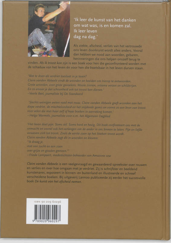 Achterkant van Als ik troost kan zijn
