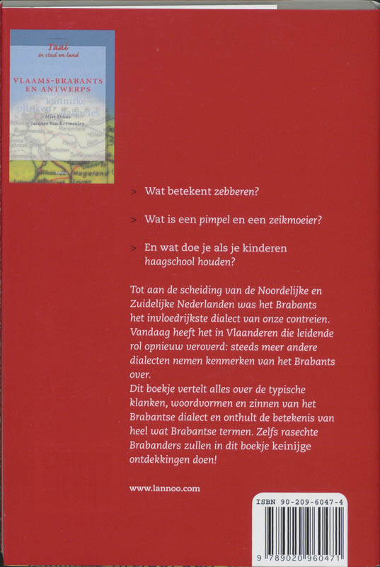 Achterkant van Vlaams-Brabants en Antwerps
