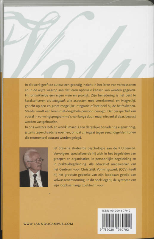 Achterkant van Volwassenenvorming