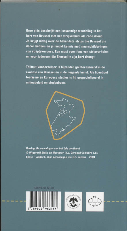 Achterkant van Brussel gestript - De strip in Brussel