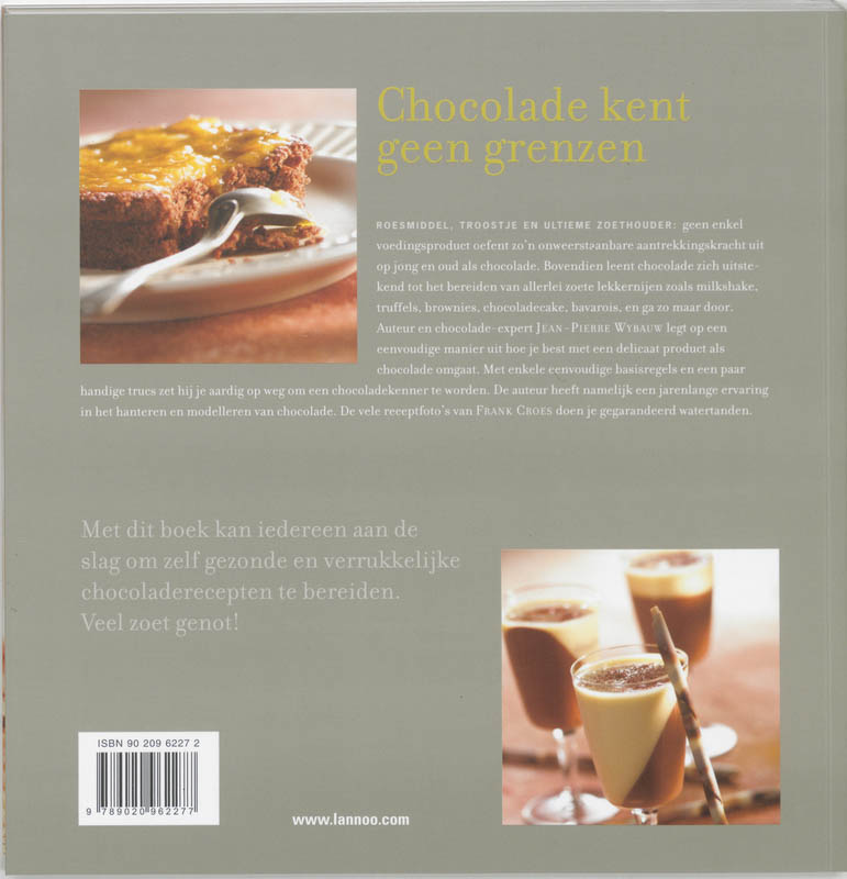 Achterkant van Chocolade zonder grenzen