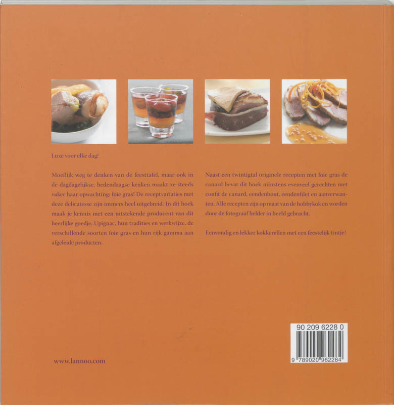 Achterkant van Foie gras & eend