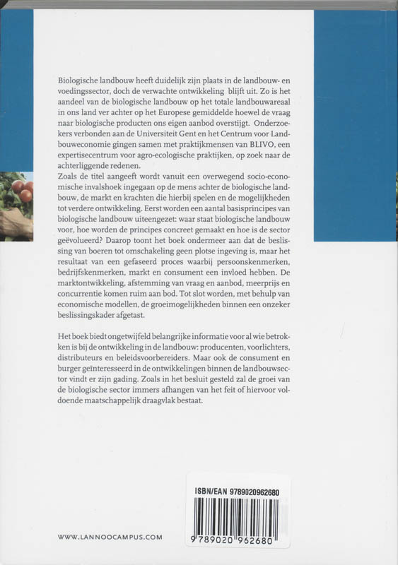 Achterkant van Biologische landbouw