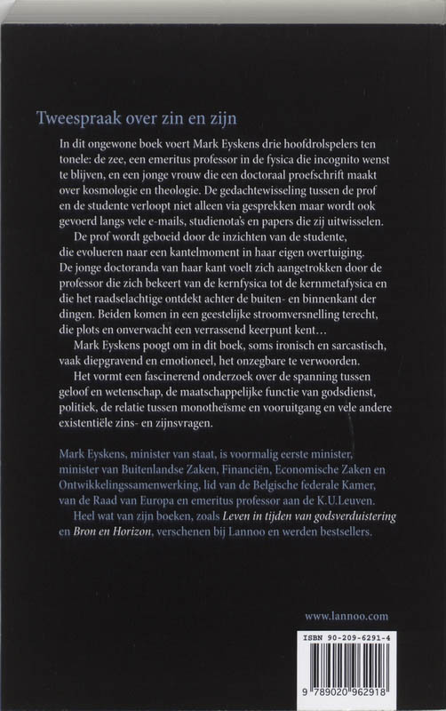 Achterkant van De oude prof en de zee